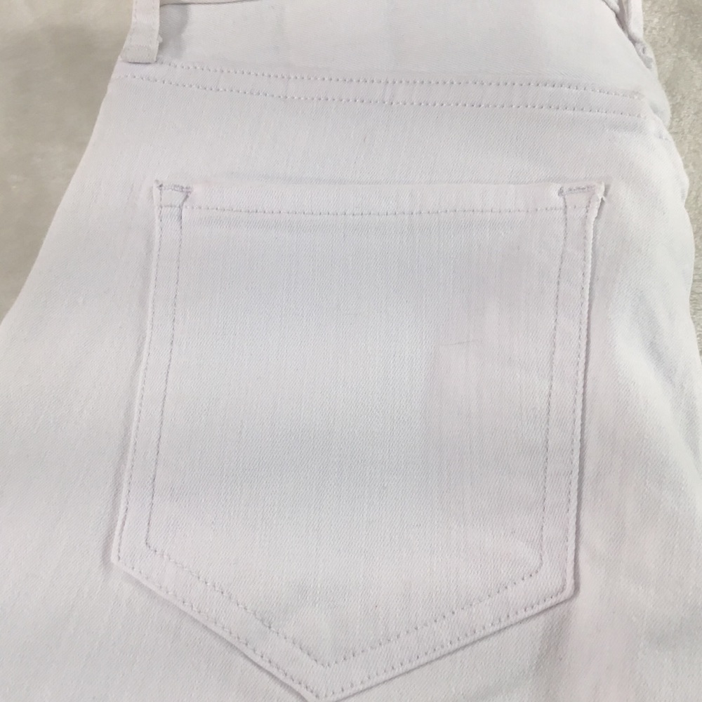 NWT BANANA REPUBLIC WHITE DENIM RAG HEM JEAN 27 - Picture 12 of 12